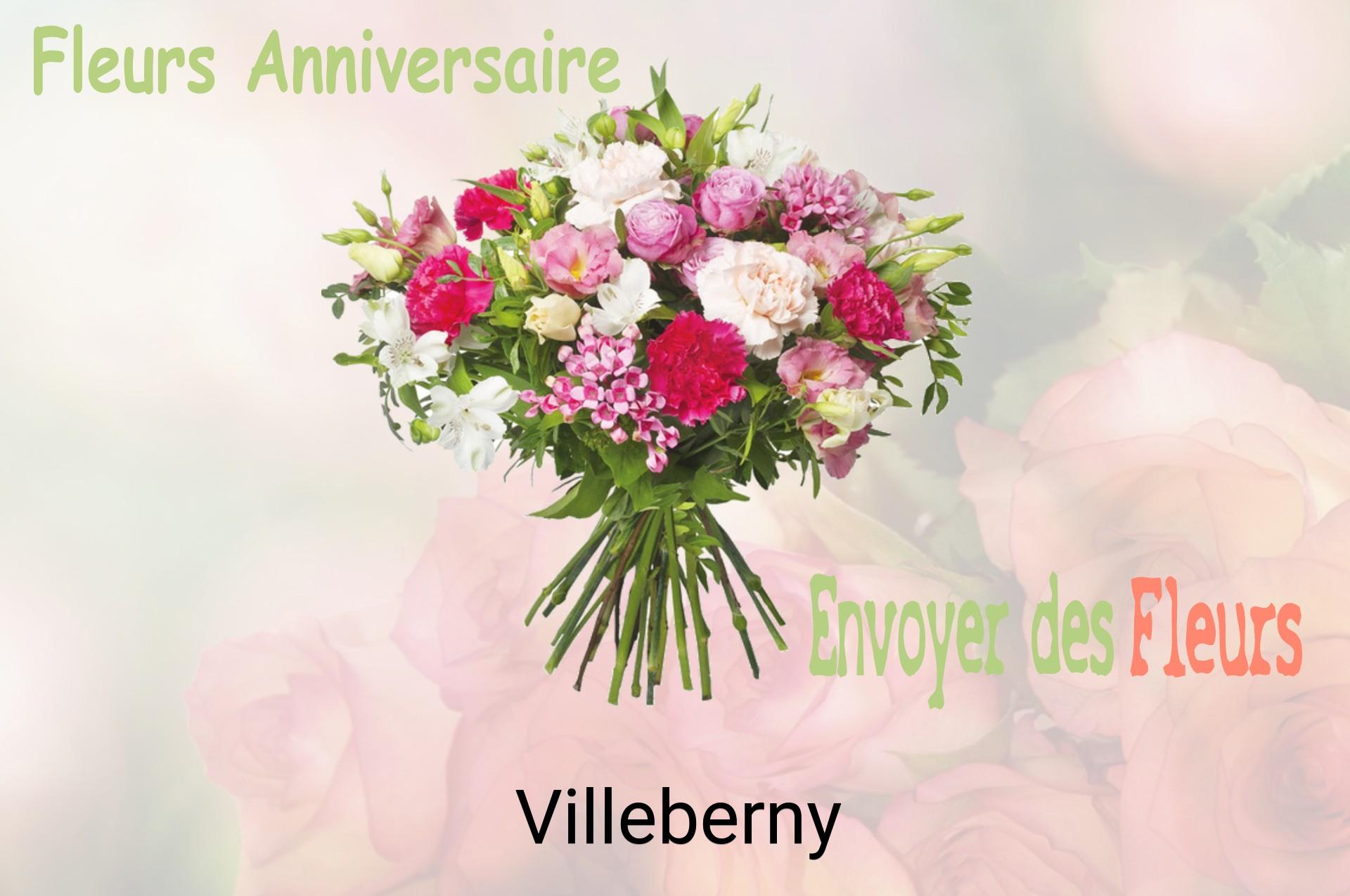 Bouquet de fleurs d’anniversaire livré à Villeberny